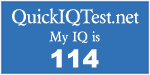 My IQ score is 114