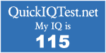 My IQ score is 115