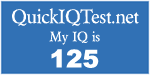 My IQ score is 125