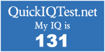 My IQ score is 131