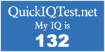 My IQ score is 157